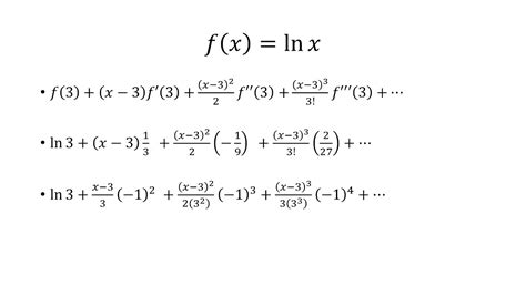 taylor series ln x